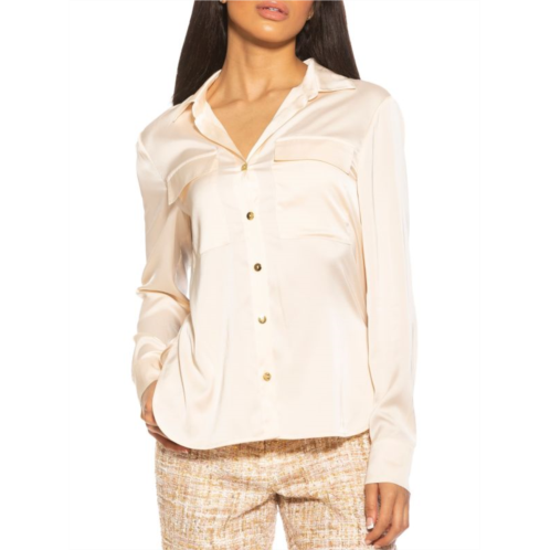 Alexia Admor Satin Shirt