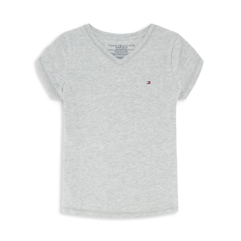 Tommy Hilfiger Girls Heathered Tee