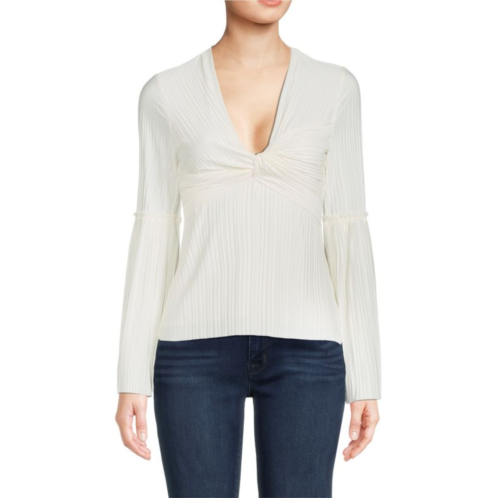 Bailey 44 Cindy Pleated Bell Sleeve Top