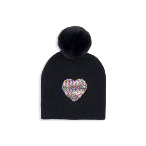 Surell ?Kids Sequin Knit Beanie