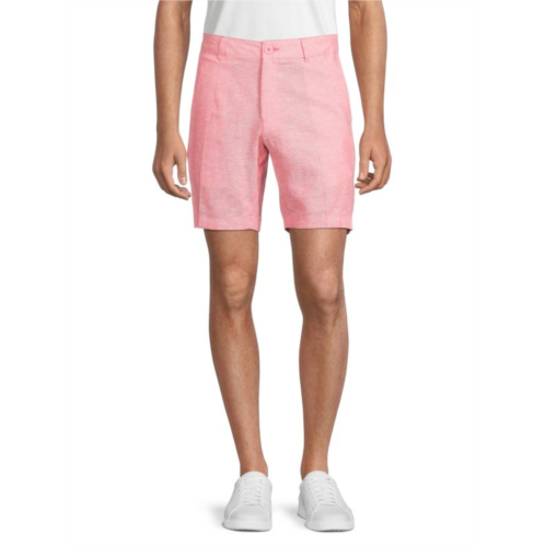Saks Fifth Avenue Linen Blend Flat Front Shorts