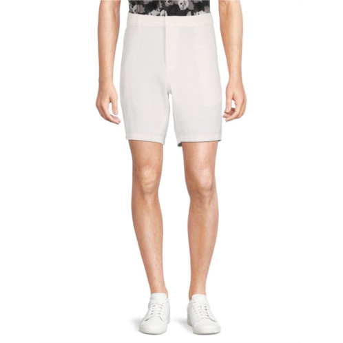 Saks Fifth Avenue Linen Blend Flat Front Shorts