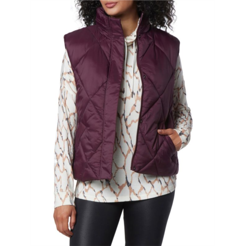Andrew Marc Diamond Quilted Puffer Vest
