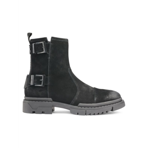 Karl Lagerfeld Paris Lug Sole Suede Engineer Boots