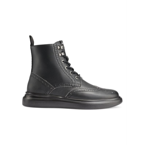 Karl Lagerfeld Paris Wingtip Leather Boots