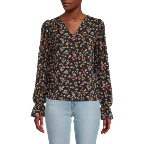 Love Ady Floral Puff Sleeve Top