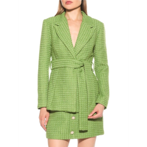 Alexia Admor Olya Checked Belted Blazer