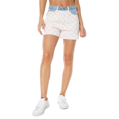 Juicy Couture Western Patchwork Fray Denim Shorts