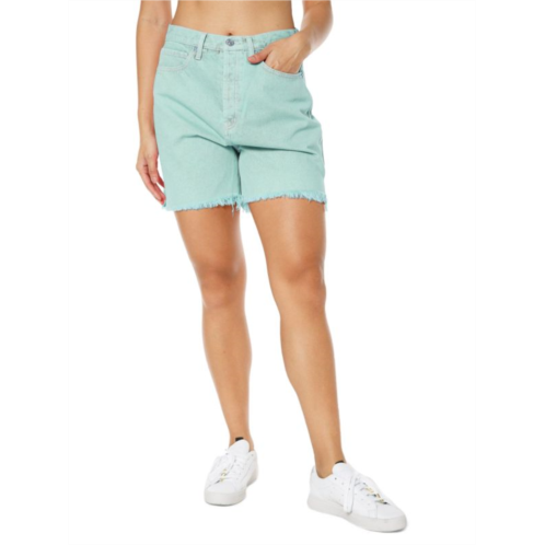 Juicy Couture Western Fray High Rise Denim Shorts