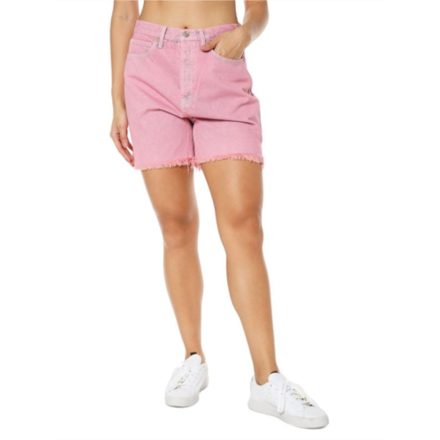 Juicy Couture Western High Rise Fray Denim Shorts