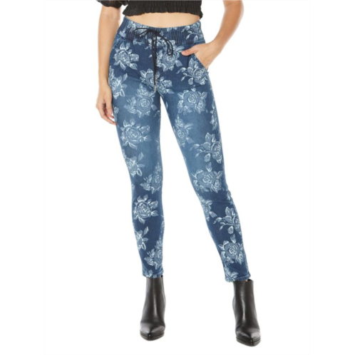 Juicy Couture Laguna Floral Print Jogger Jeans