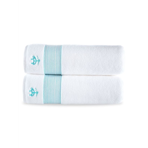 Brooks Brothers 2-Piece Turkish Cotton Bath Sheet Set