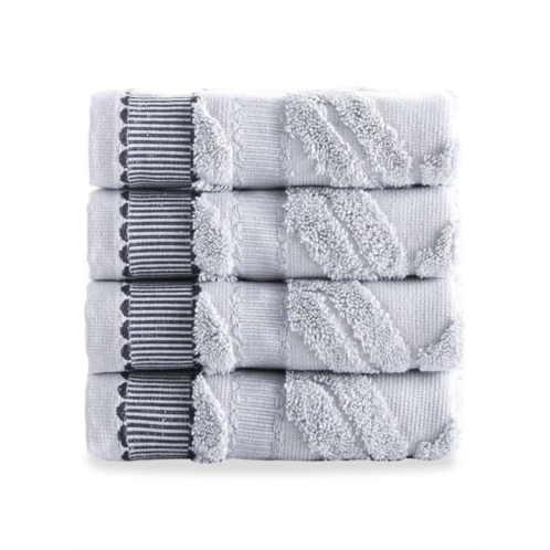 Brooks Brothers 4-Piece Turkish Cotton Wash Cloth Set
