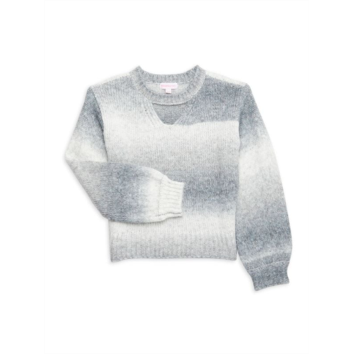 Design History Girls Space Dye Sweater