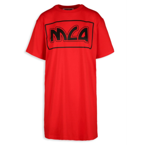 McQ Alexander McQueen Metal Logo Graphic T Shirt Dress