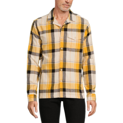 Onia Plaid Flannel Convertible Shirt