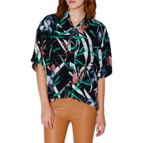 Walter Baker Veronica Tropical Oversized Shirt