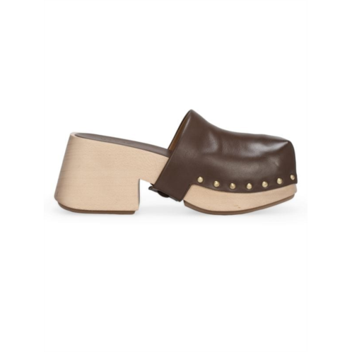 Marsell Studded Leather Clogs