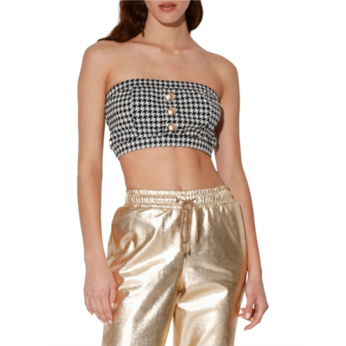 Walter Baker Gabby Houndstoot Bandeau Cropped Top