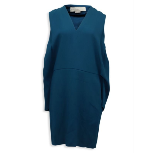 Stella Mccartney Sleeveless Shift Dress In Blue Rayon