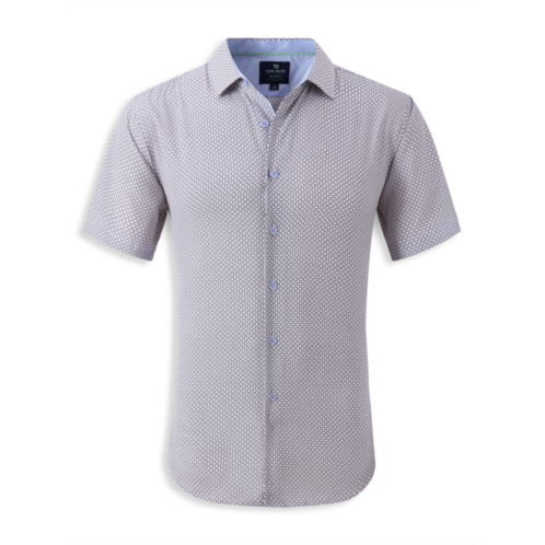 Tom Baine Geometric Slim Fit Shirt