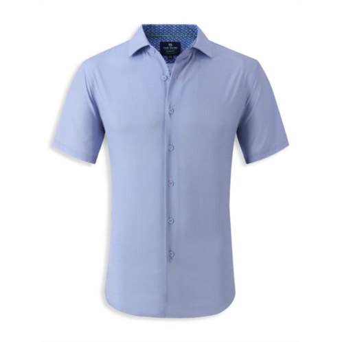 Tom Baine Geometric Slim Fit Shirt