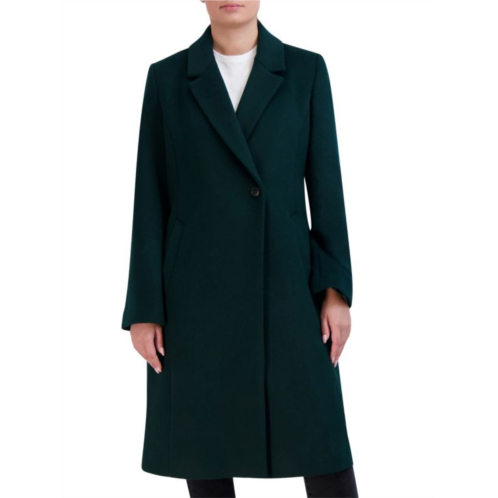 Cole Haan Double Breasted Wool Blend Coat