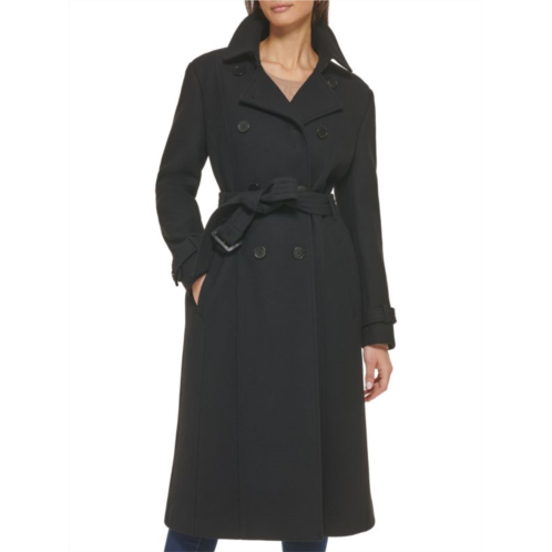 Cole Haan Belted Wool Blend Peacoat