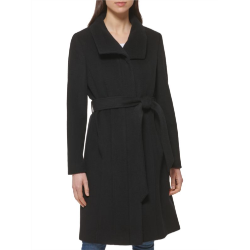 Cole Haan Belted Wool Blend Coat