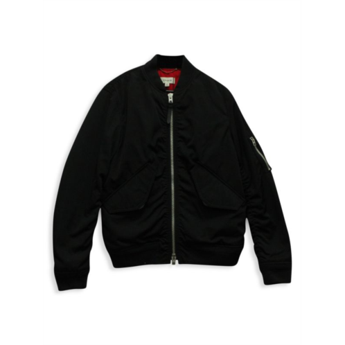 Coach Ma-1 Jacket In Black Nylon