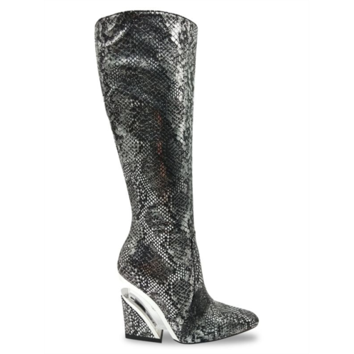Lady Couture Viva Snake Embossed Tall Boot