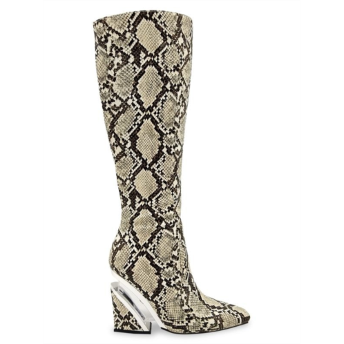 Lady Couture Viva Snake Embossed Tall Boot