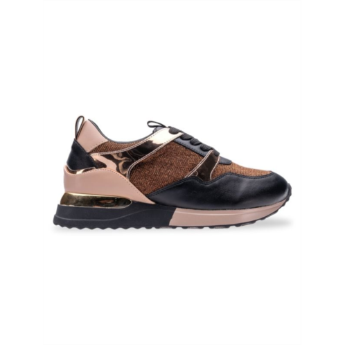 Lady Couture Solo Metallic Colorblock Sneakers