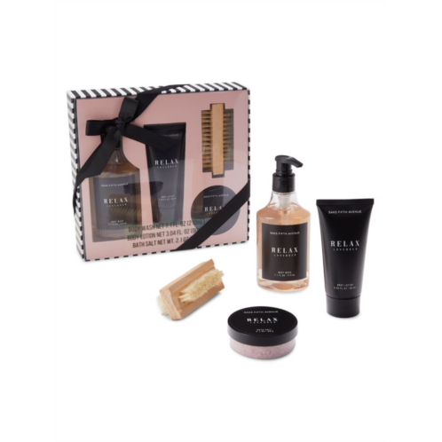Saks Fifth Avenue Relax 4-Piece Lavender Wellness Gift Set