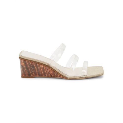 Sanctuary Klique Clear Strap Wedge Sandals