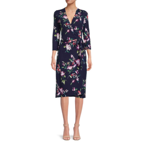 Renee C. Floral Wrap Dress