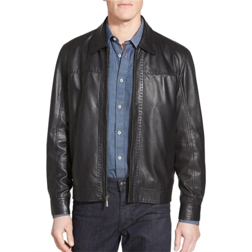 Missani Le Collezioni Lambskin Leather Jacket