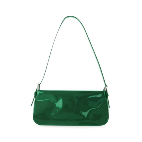 By Far Dulce Bag In Green Patent Leather