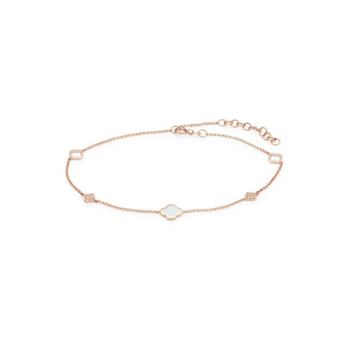 Effy 14K Rose Gold & 0.07 TCW Diamond Bracelet