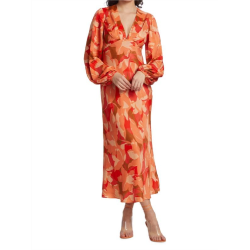 Acler Ashland Floral-Print Maxi Dress