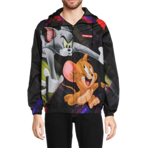 Members Only Tom & Jerry Graphic Windbreaker