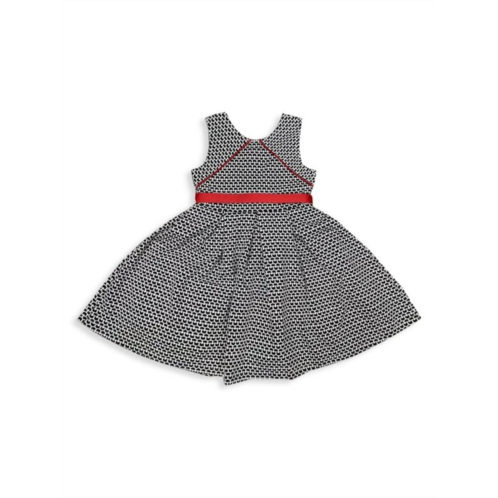 Joe-Ella ?Little Girls & Girls Knit Houndstooth Dress