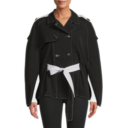 Laundry by Shelli Segal Double Breasted Trench Jacket