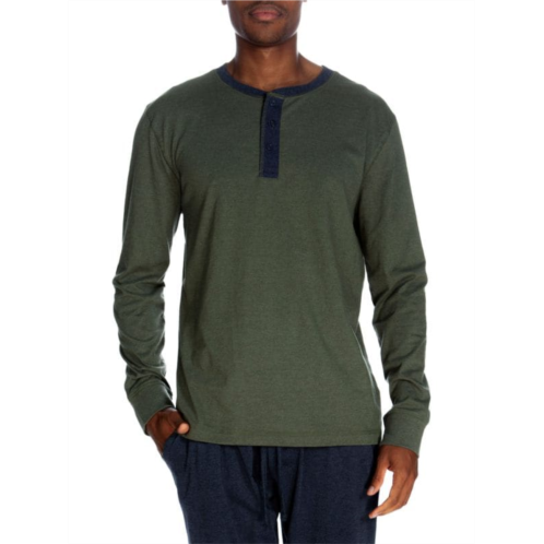 Unsimply Stitched Slubbed Long Sleeve Henley