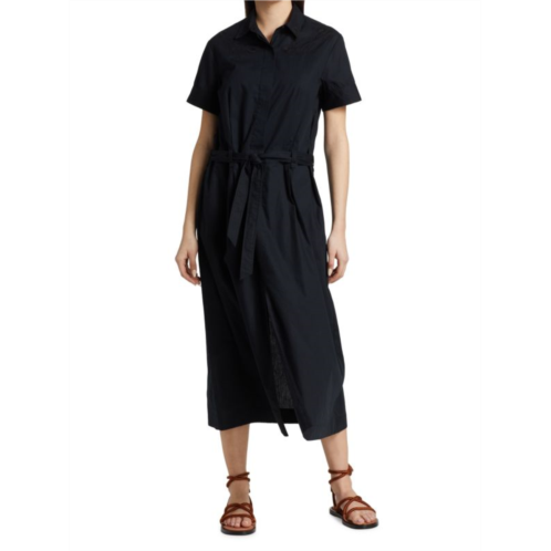 Rag & bone Jade Embroidered Belted Shirt Dress