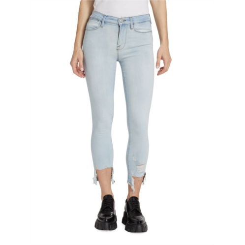 Frame Le High Skinny Cropped Jeans