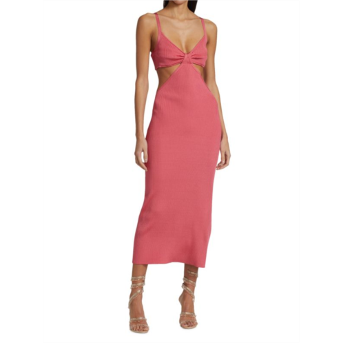 Cult Gaia Serita Cut-Out Knit Maxi Dress