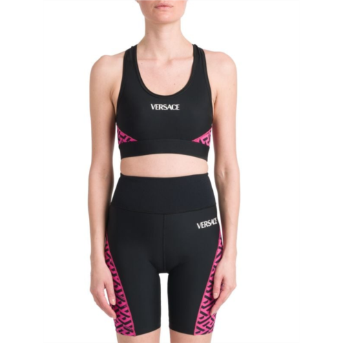 Versace Jeans Couture Greca Signature Accent Sports Bra