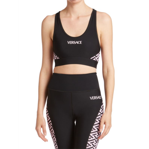 Versace Jeans Couture Greca Signature Accent Sports Bra