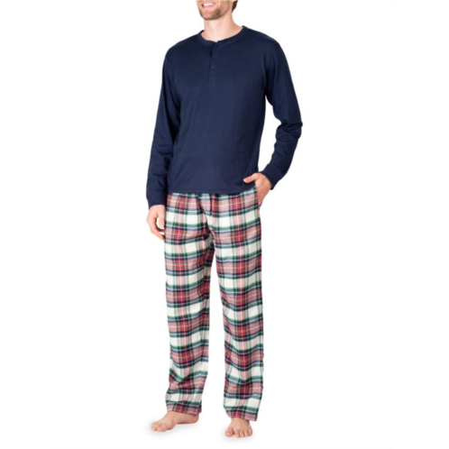 SLEEPHERO 2-Piece Flannel Pajama Set